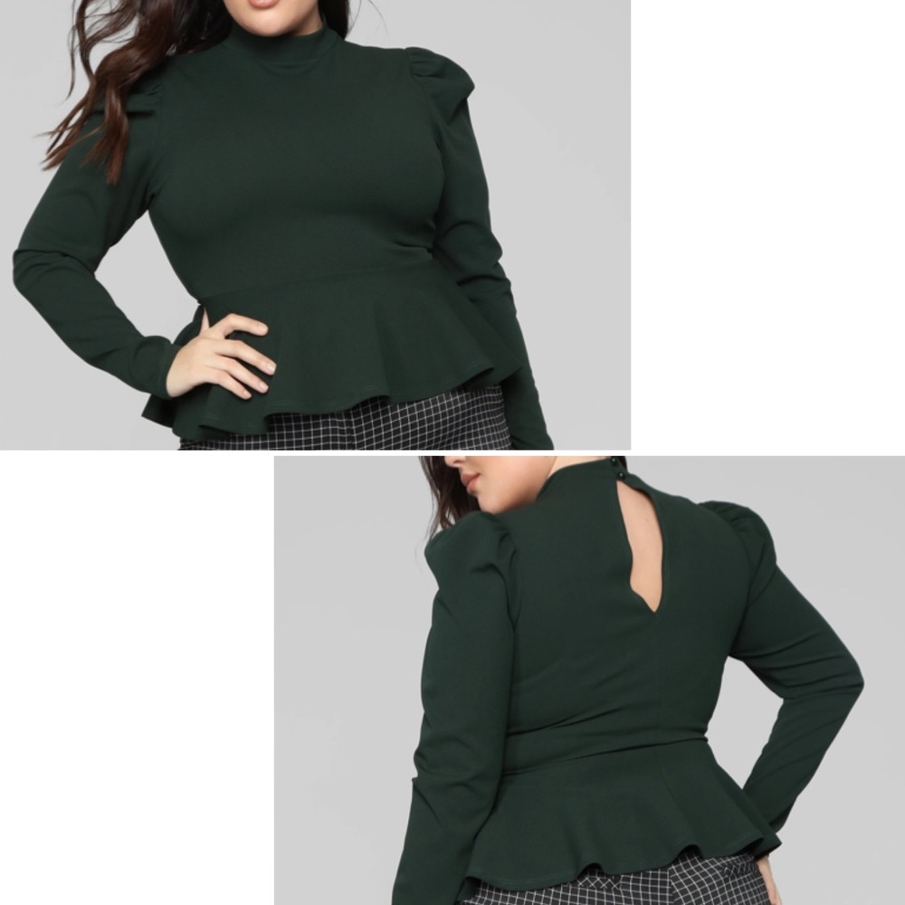 Fashion Nova Peplum Blouse